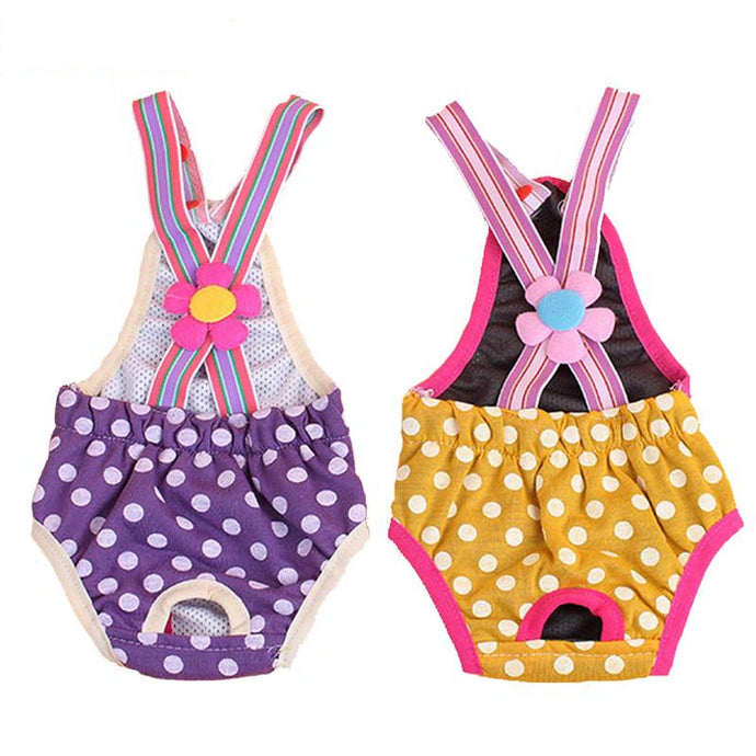 Chic and Trendy Patterned Strap Panties for Dogs
