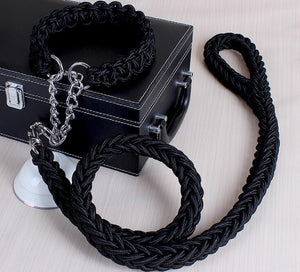 Fur Bebe Stout Double-Braided Leash & Collar