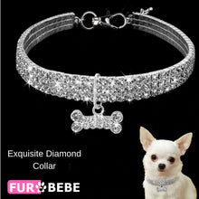 Load image into Gallery viewer, Fur Bebe Exquisite Diamond Collar